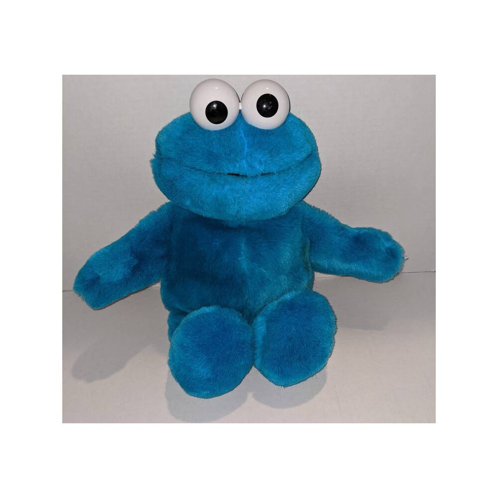 Vintage 1997 Tyco 16" Tickle Me Cookie Monster Talking Plush Sesame Street Works